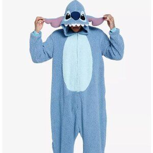 Disney Stitch Pajama One Piece Halloween Costume or Pajamas Size OSFM